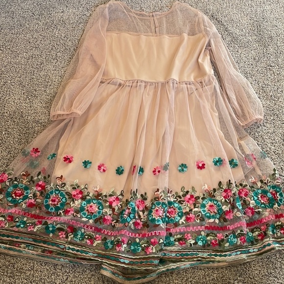 Entro Floral Embroidered Dress - small - Picture 4 of 4